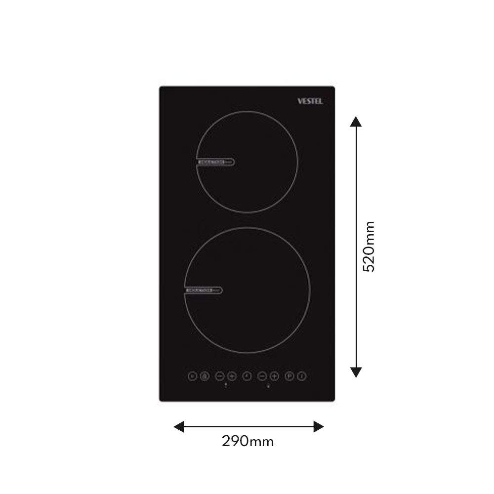 Vestel 2 Zone Compact Induction Hob – 30cm