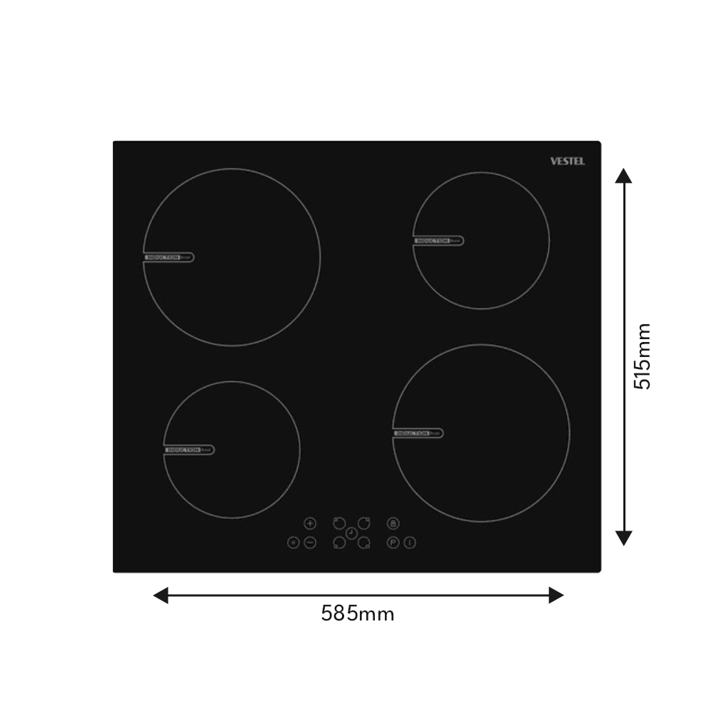 Vestel 4 Zone Built-in Induction Hob – 60cm