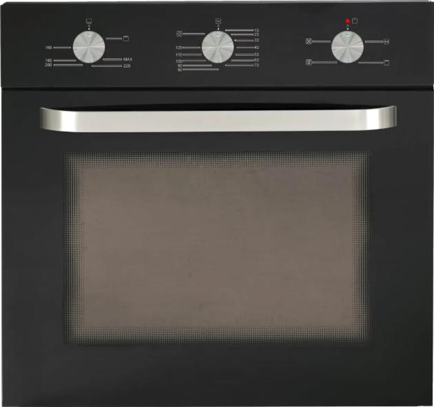 Haier black built-in electric oven with knob controls – best oven company in Pakistan for modern kitchens