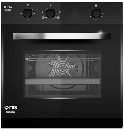 Nasgas built-in oven with fan convection in black finish – top oven brand in Pakistan 2026